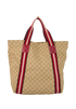 Sherry Line Tote Bag, &pound;230, Handbags, Beige/Red, Canvas, Back view